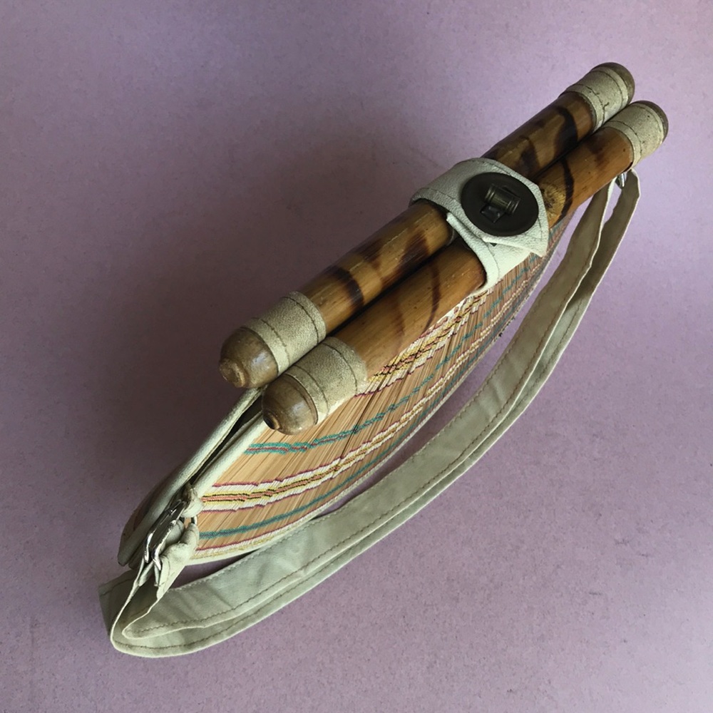 Vintage 50’s straw shell shaped bag - Picture 3 of 8
